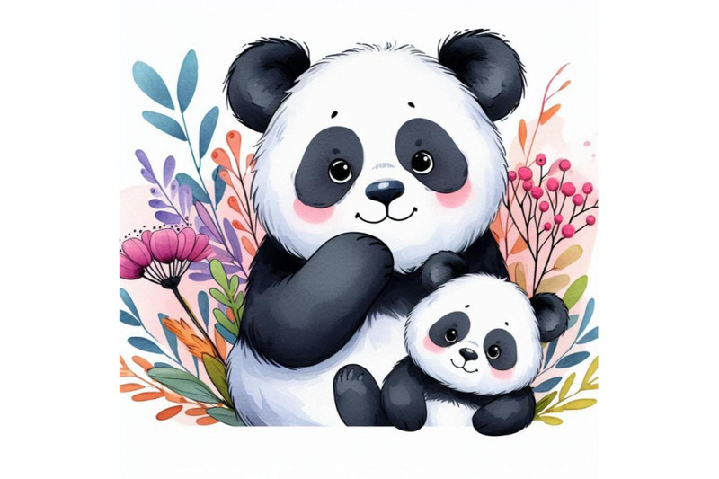 funny-panda-bear-watercolor-illustr