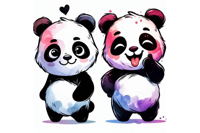 funny-panda-bear-watercolor-illustr