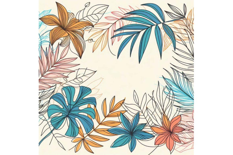 tropical-leaves-and-flowers-backgro