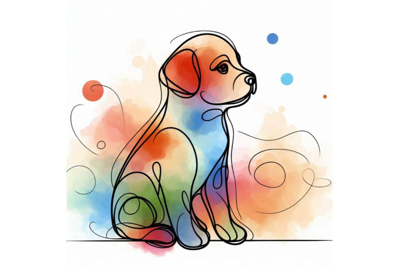 watercolor-dog-illustration-cute-pu