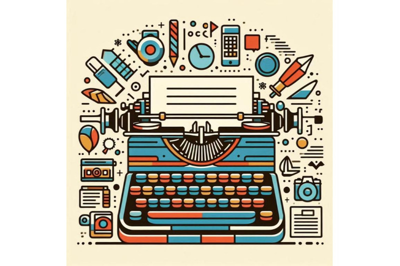 typewriter-typewriter-illustration-c