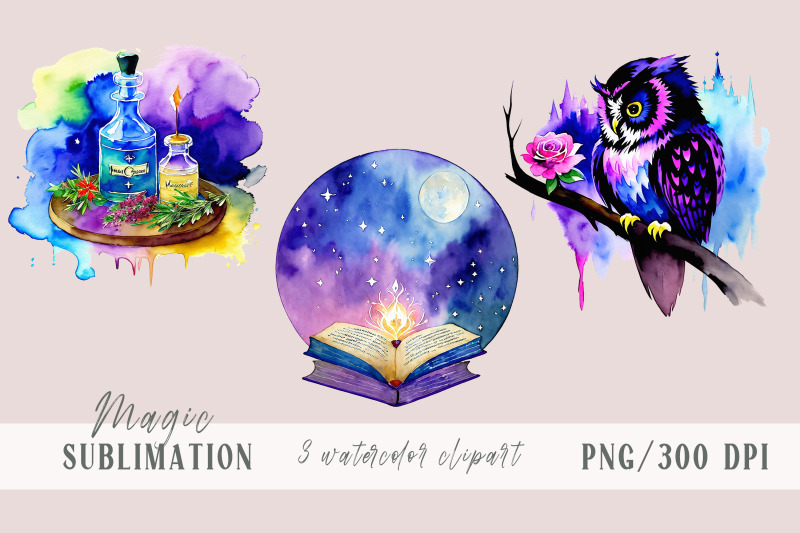 cute-watercolor-magic-book-owl-potion-halloween-clipart