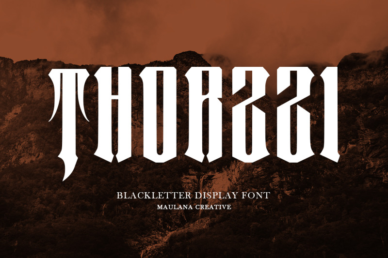 thorzzi-blackletter-display-font