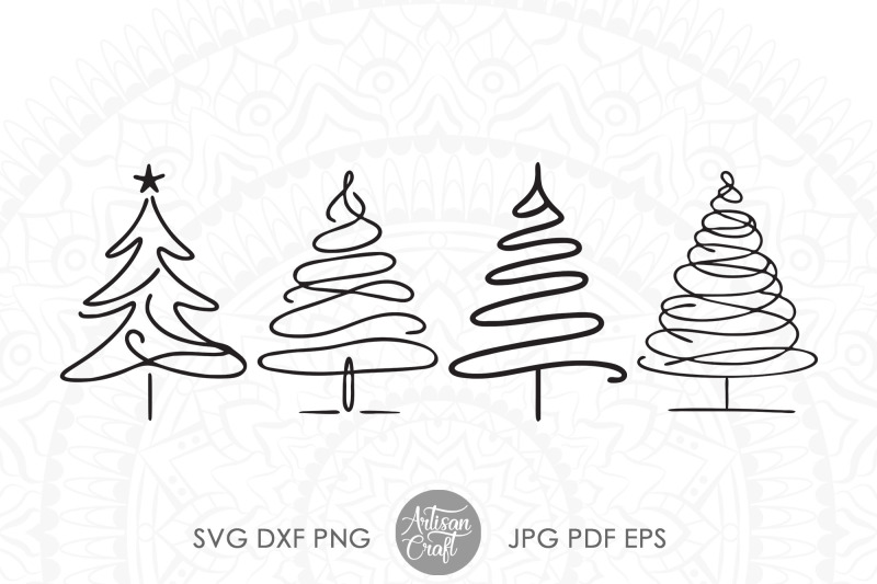 abstract-christmas-trees-svg-cut-files-christmas-doodles