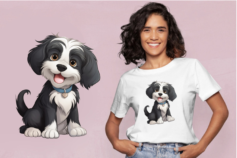 cartoon-shaggy-dog-tshirt-sticker