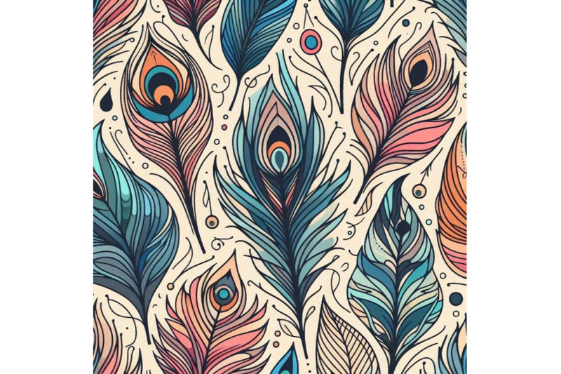 peacock-feather-seamless-pattern