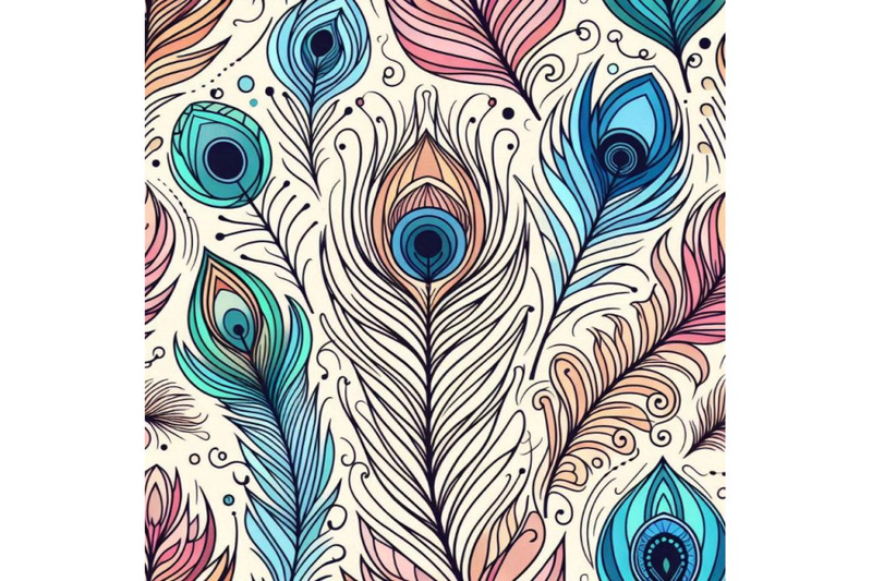 peacock-feather-seamless-pattern