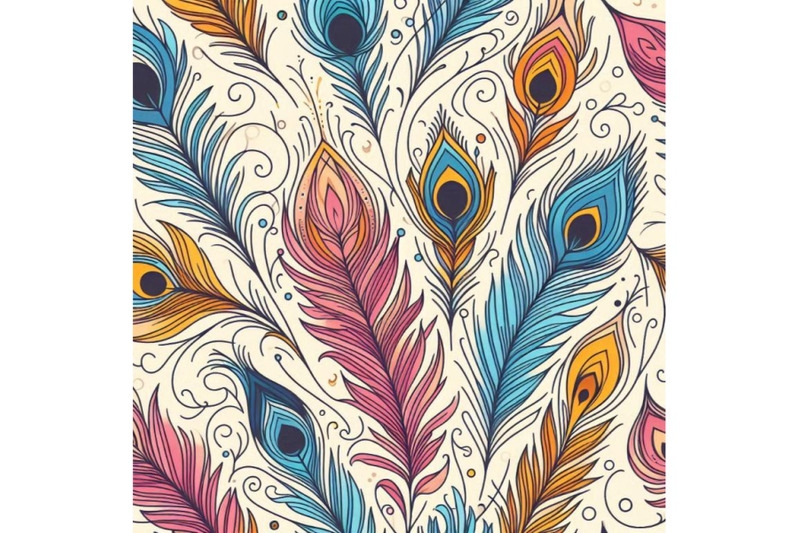 peacock-feather-seamless-pattern