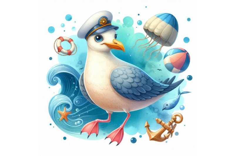 sea-bird-seagull-marine-funny-background-watercolor-illust