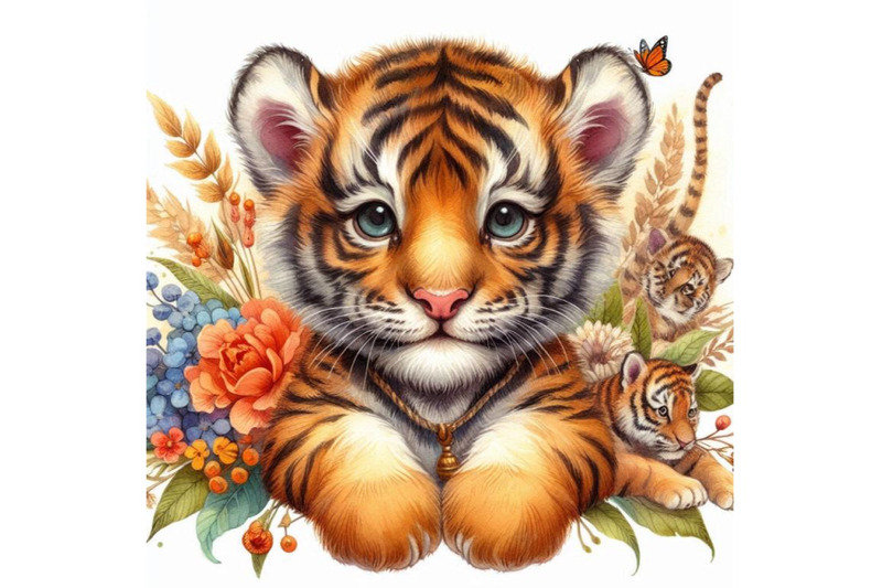 cute-tigers-cub-watercolor-illustration-wild-baby-animals-ser