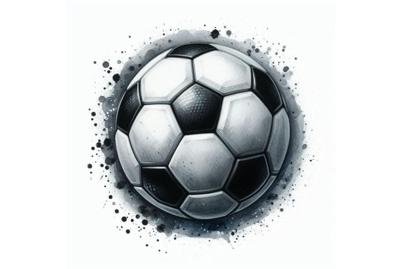 soccer-ball-football-watercolor-hand-drawn-illustration