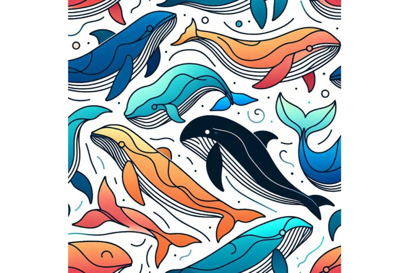 killer-whale-seamless-pattern