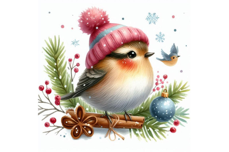 cute-winter-bird-christmas-card-new-year-watercolor-llustr