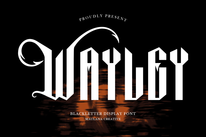 wayley-blackletter-display-font