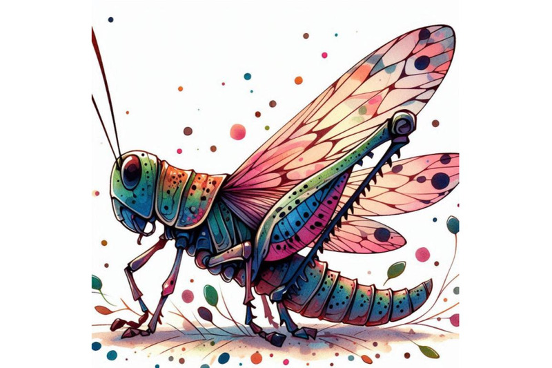 cartoon-insect-grasshopper-waterc