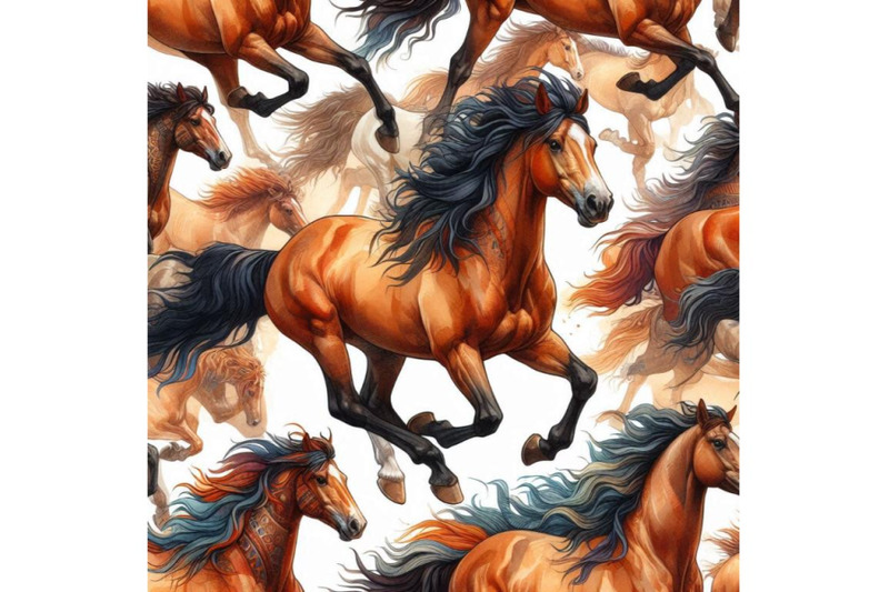 seamless-pattern-with-horses-wild-mustang-running-illustrat