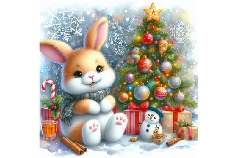 funny-bunny-and-christmas-watercolor-background-new-ye