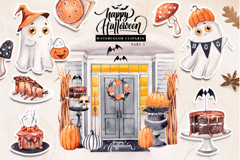 happy-halloween-watercolor-set