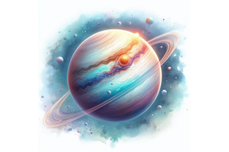 uranus-uranus-watercolor-background