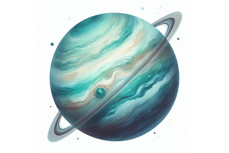 uranus-uranus-watercolor-background