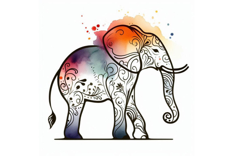 elephant-elephant-illustration-water