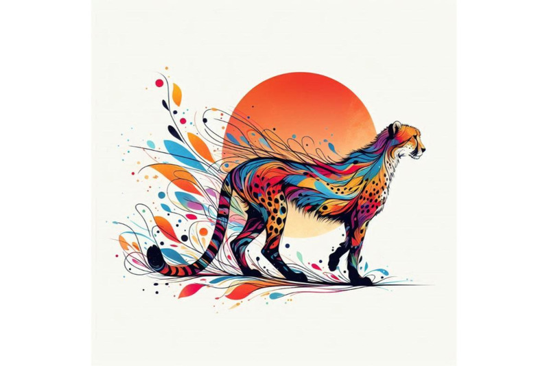 cheetah-cheetah-illustration-water