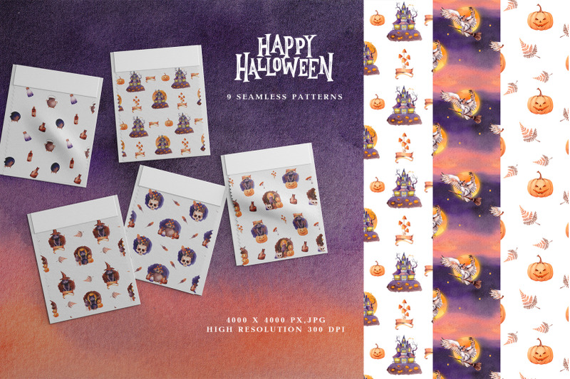 happy-halloween-2-watercolor-set