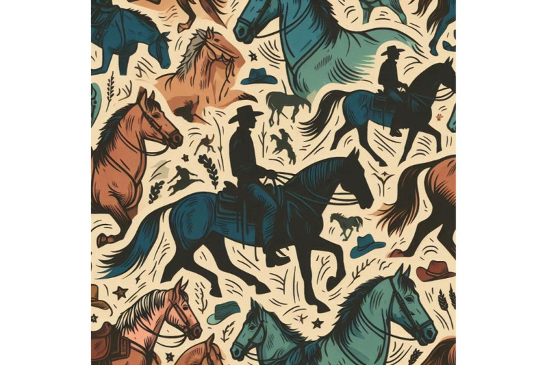 horses-seamless-pattern-wild-west