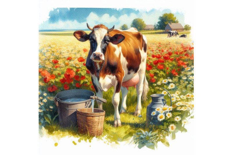 cow-cow-watercolor-illustration-milking-cow-breed-ayrshir