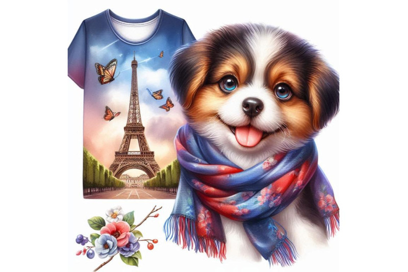 cute-dog-dog-t-shirt-graphics