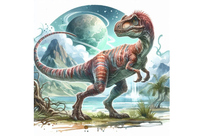 dinosaur-watercolor-illustration-jpeg-png-jurassic-world