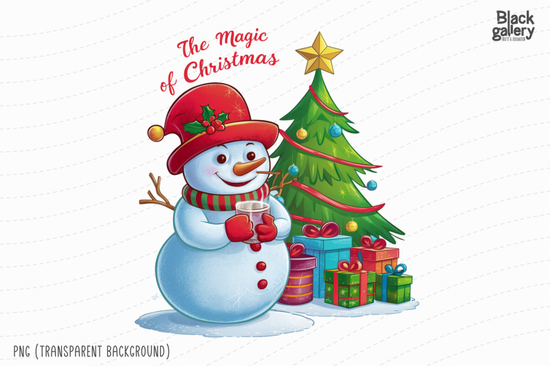 christmas-snowman-watercolor-png