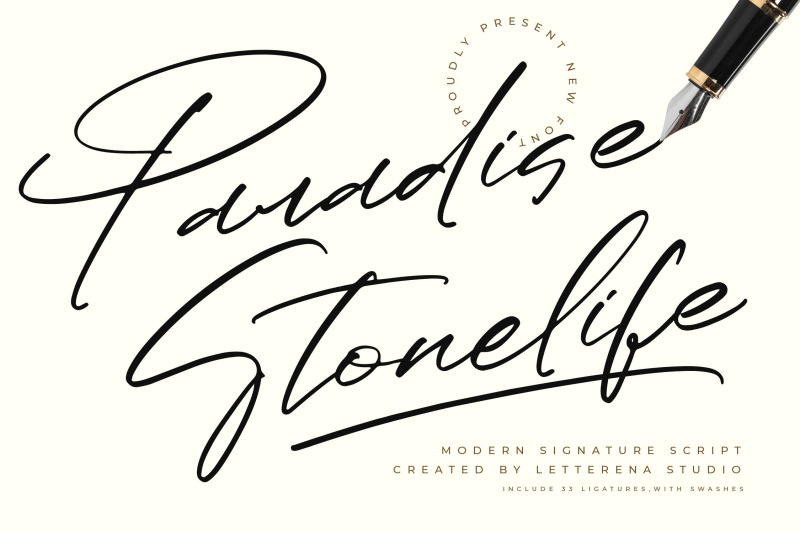 paradise-stonelife-modern-signature-script