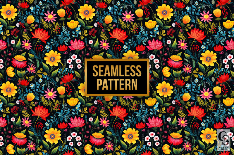 mexican-wildflowers-garden-seamless-patterns