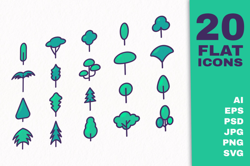 20-green-tree-icons