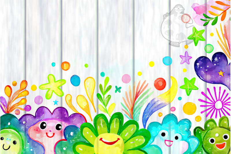 cute-watercolor-doodle-clipart-elements