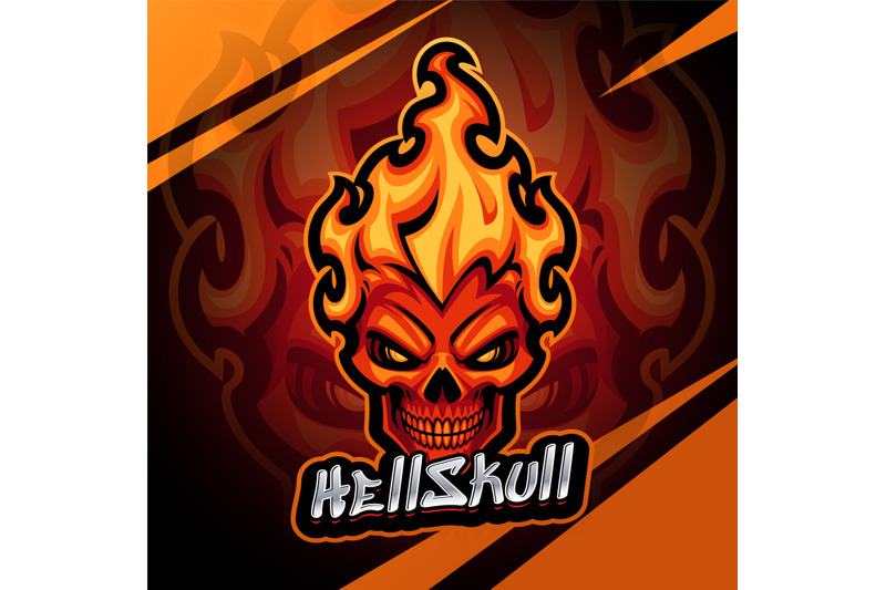 hellskull-esport-mascot-logo-design