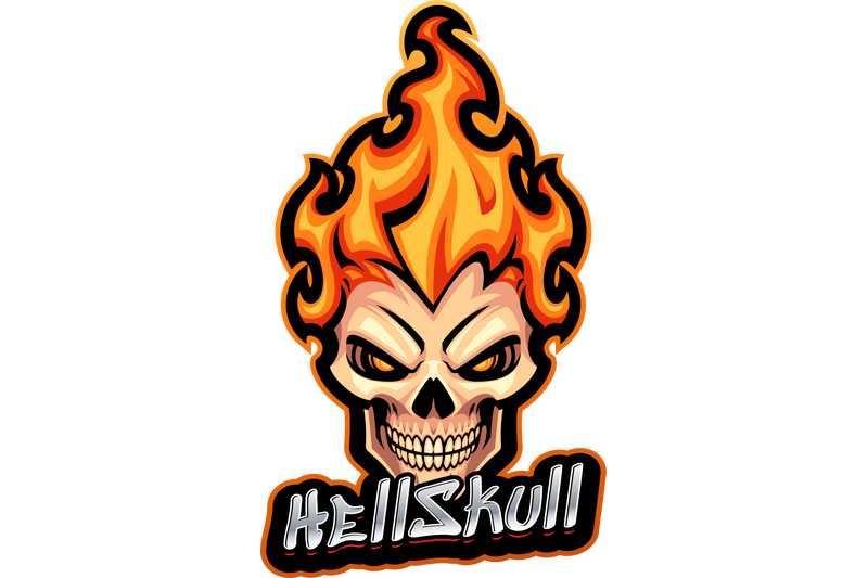 hellskull-esport-mascot-logo-design