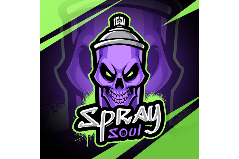 spray-soul-esport-mascot-logo-design