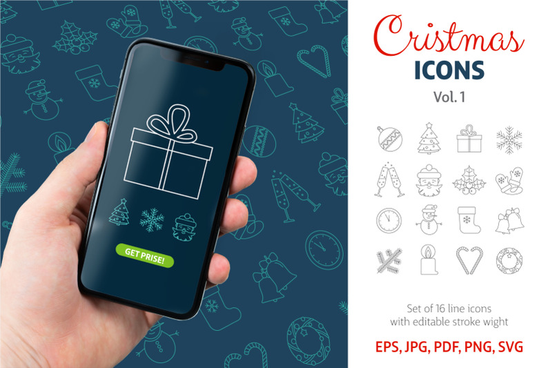 christmas-icons-line-clipart-svg