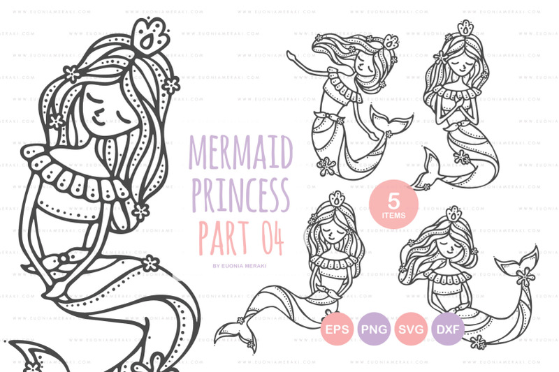 mermaid-princess-04-cutting-file-sticker-svg-dxf