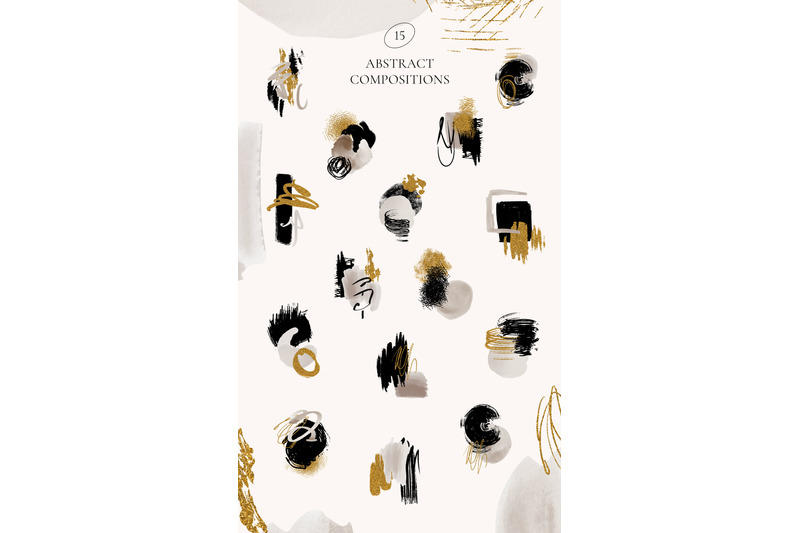 abstract-black-amp-gold-watercolor-set