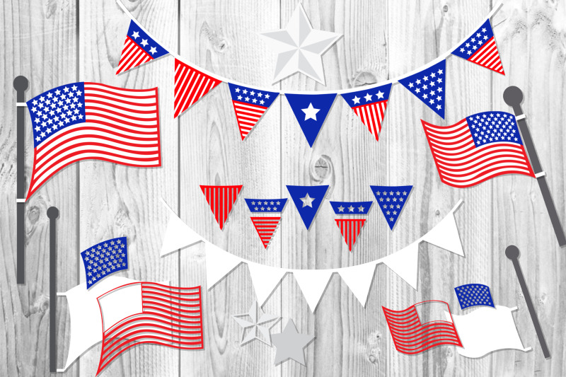 independence-day-gnome-svg-clipart-set