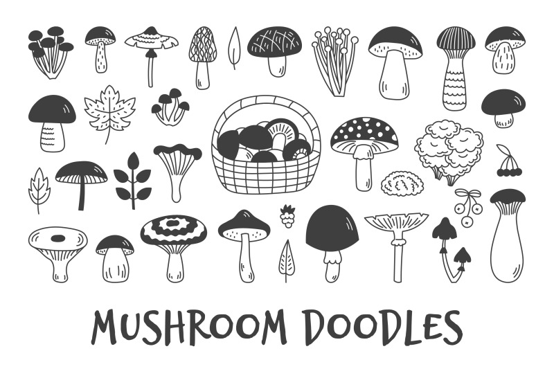 mushroom-doodles-png-clipart