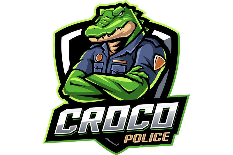 crocodile-police-esport-mascot-logo-design