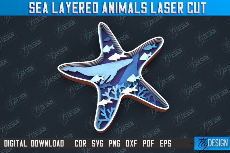 sea-layered-animals-bundle-3d-wood-shape-nautical-multilayer