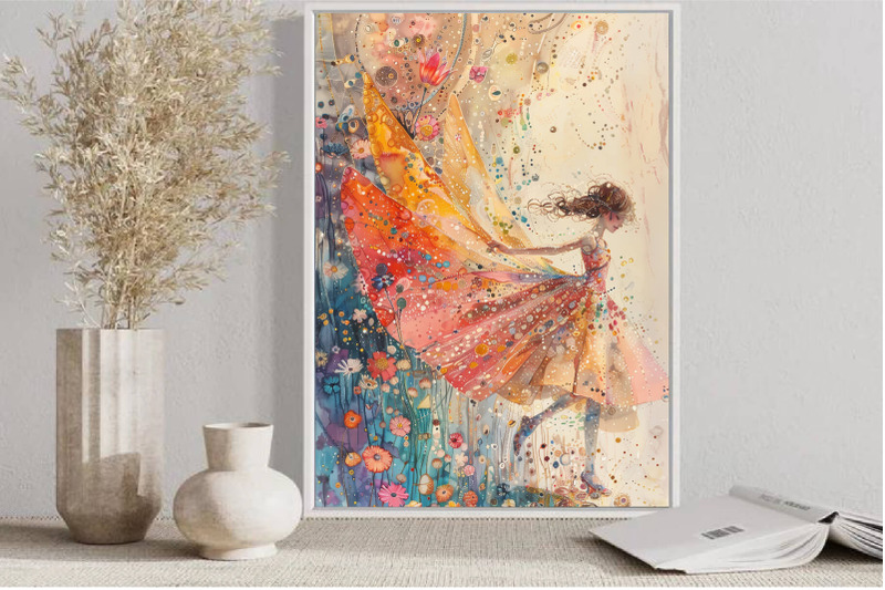 little-fairy-watercolor-wall-art