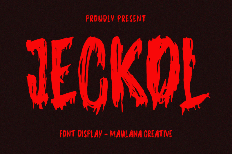 jeckol-display-horror-brush-font