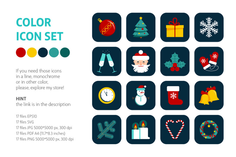 christmas-icons-set-festive-clipart