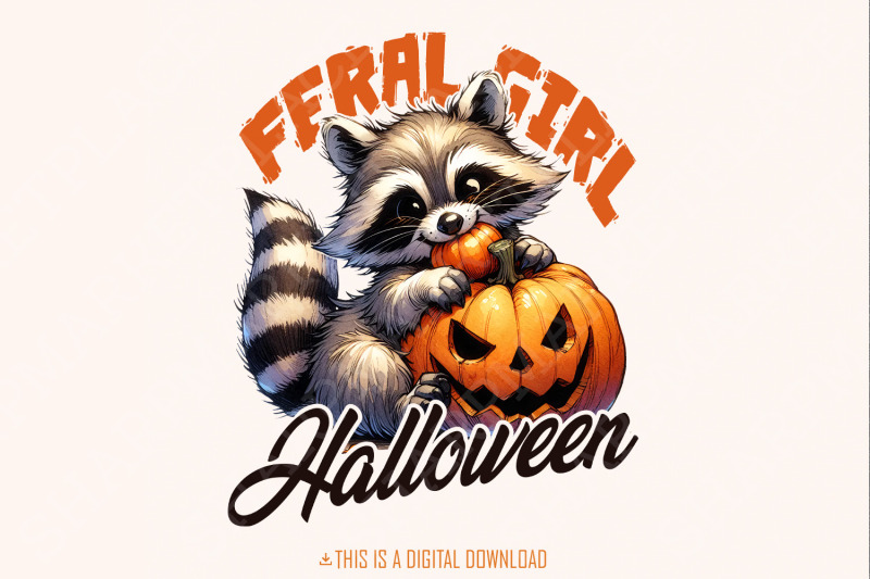 feral-girl-halloween-png-halloween-raccoon-png-cute-halloween-png-funny-halloween-png-halloween-shirt-png-fall-sublimation-retro